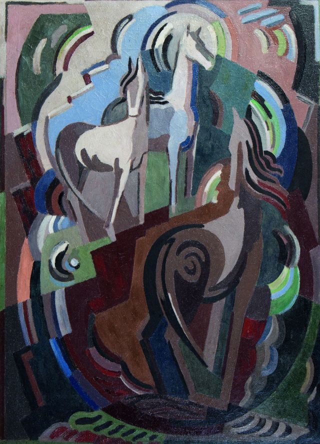 Mainie Jellett's Cubist painting, 'Achill Horses'